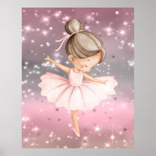 Poster Bailarina de Lantejoulas Tela