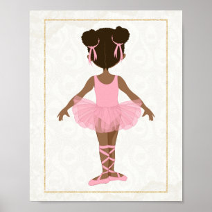 Poster Bailarina Negra Americana