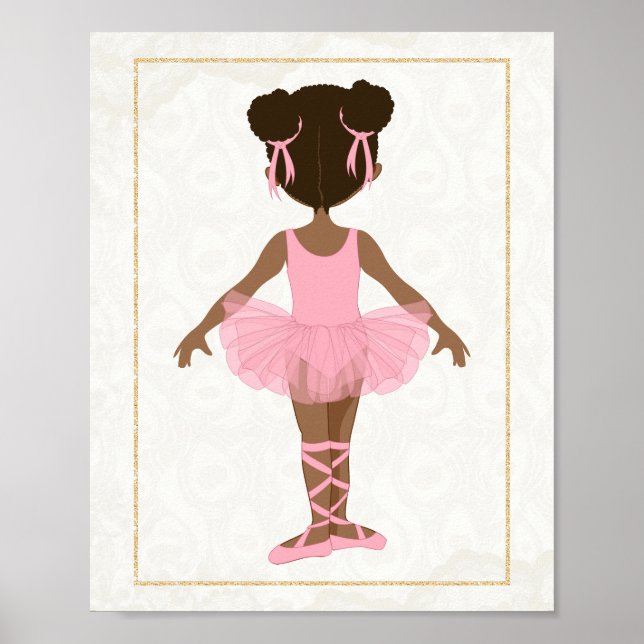 Poster Bailarina Negra Americana (Frente)
