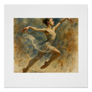 Pôster Bailarina Saltando,