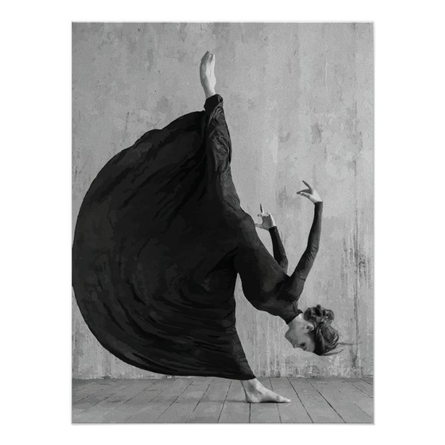 Pôster Bailarina Vitoriana em Movimento (Frente)