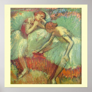 Pôster Bailarinas em Verde de Edgar Degas, Balé Antigo