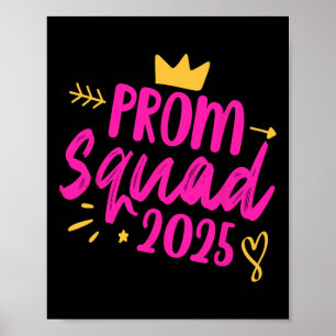 Poster Baile de formatura Squad 2025 Queen School Graduat