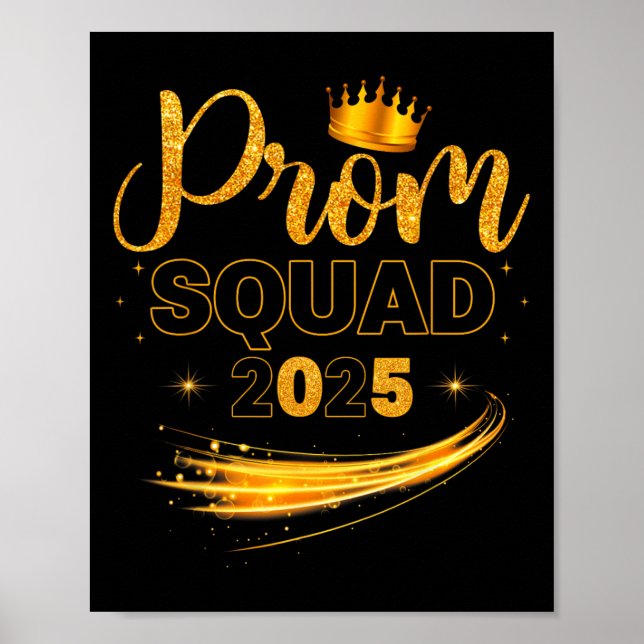 Poster Baile de formatura Squad Graduation Cl De 2025 Par (Frente)