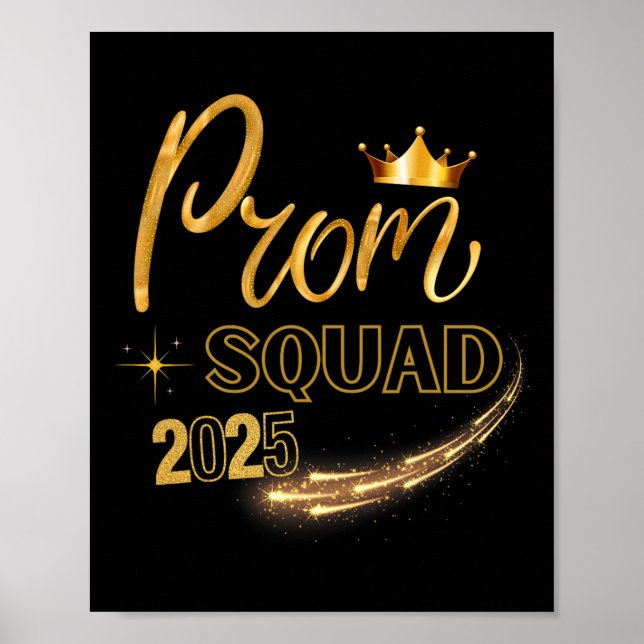 Poster Baile de formatura Squad Graduation Cl De 2025 Par (Frente)