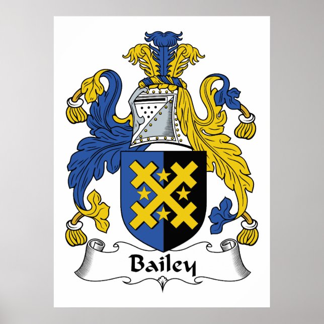 Pôster Bailey Family Crest (Frente)