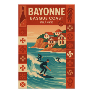 Pôster Baiona — Costa Basca Francesa