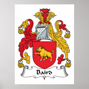 Pôster Baird Family Crest