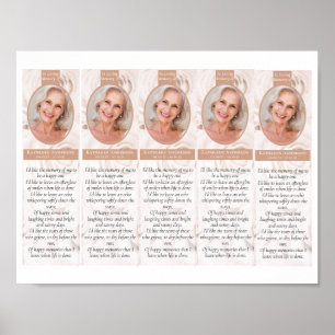 Poster Baixe o Modelo de Marcador de Funeral Floral 2x7" 