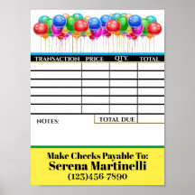 BAIXE Seu Cartaz de Folha de Fatura