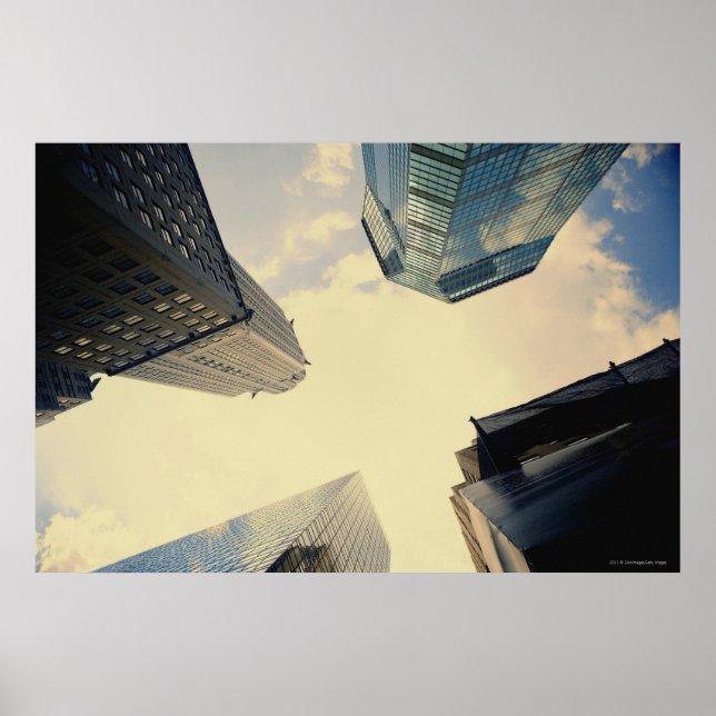 Poster Baixo ângulo do edifício Chrysler (Frente)