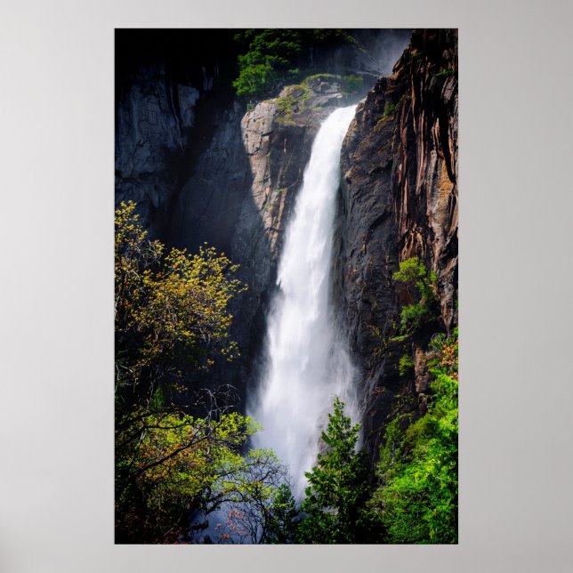 Poster Baixo Yosemite Cai em Cascata (Frente)