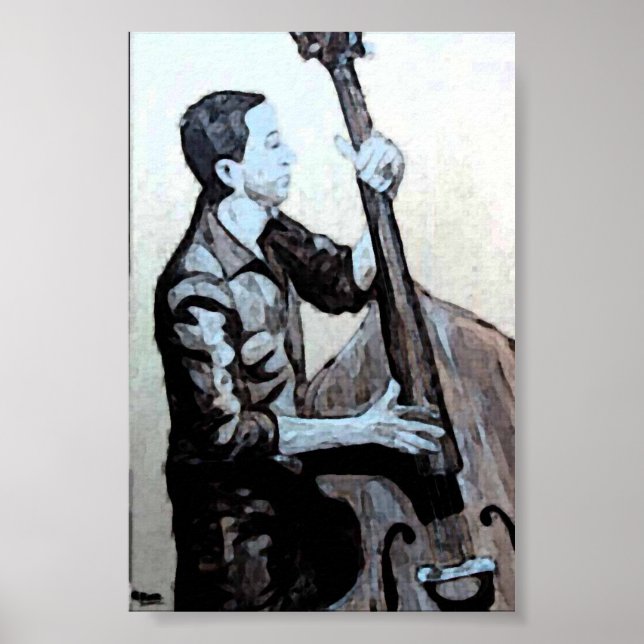 Pôster Bajista Hombre O índio Trabalho de arte de tinta (Frente)