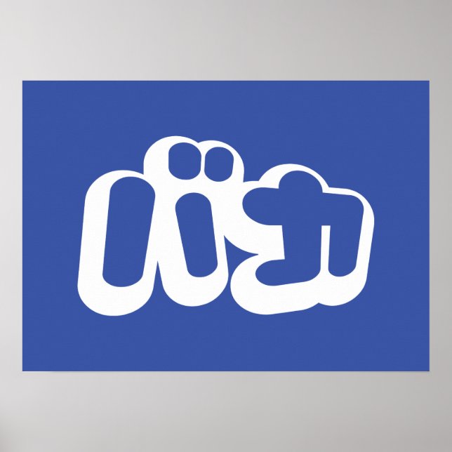 Poster BAKA バ カ ~ Fool no Script Katakana Japonês (Frente)