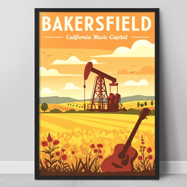 Poster Bakersfield Califórnia Antiga (Criador carregado)