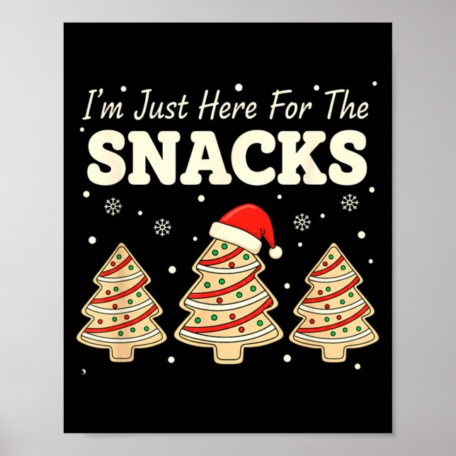 Poster Baking I'm Just Here For The Snacks Christmas Cook (Frente)