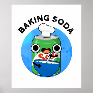Poster Baking Soda Cute Soda Pop Pun