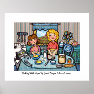 Pôster Baking With Mãe by Jamie Wogan Edwards
