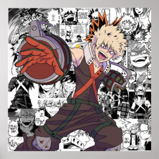 Poster Bakugou Collage