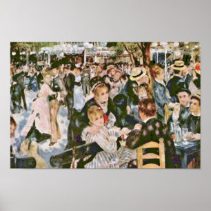 Pôster Bal Du Moulin De La Galette By Pierre-Auguste