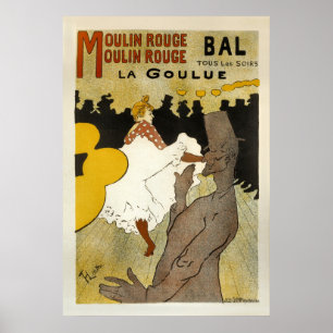 Poster Bal La Goulue Vintage Publicidade Francesa