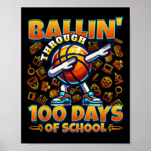 Poster Balança Ao Longo De 100 Dias De Escola