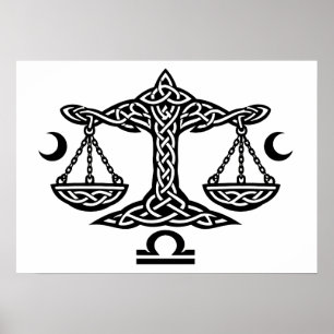 Poster Balança Libra Celta por BurnsInHell
