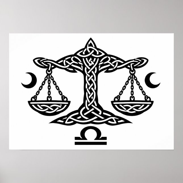 Poster    Balança Libra Celta por BurnsInHell (Frente)