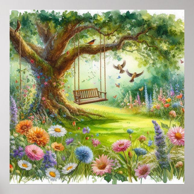 Poster Balanço de Jardim Paisagem 2 (Frente)