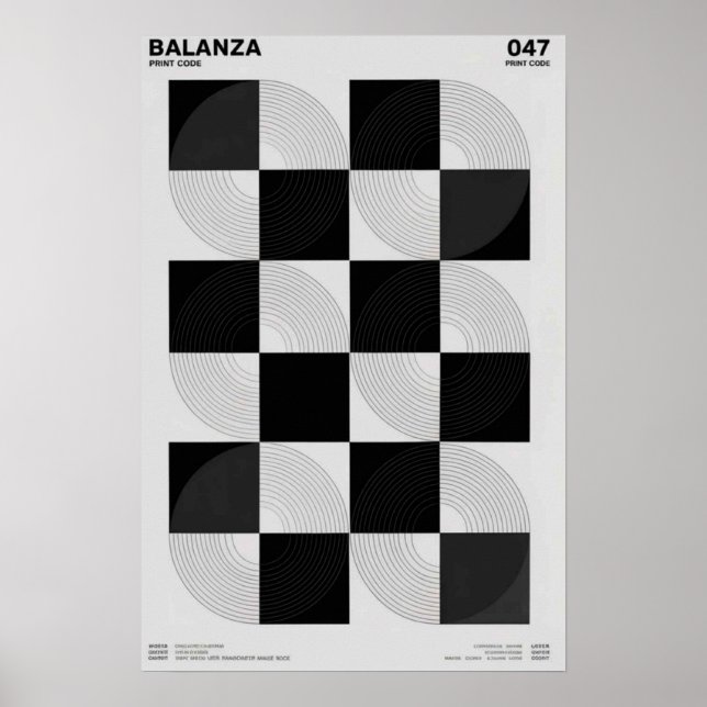 Poster Balanza: Geometric Series (Frente)