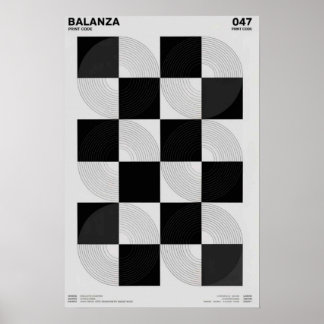 Poster Balanza: Série Geométrica