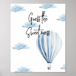Poster Balão de ar quente - Adivinhe a bagunça doce