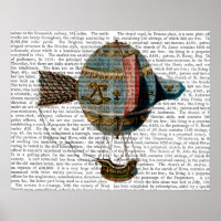 Balão De Ar Quente Com Pé De Cauda