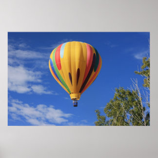 Poster Balão de Ar Quente sobre Lago Quail, Colinas Cheye