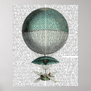 Poster Balão de Ar Quente Volante de Vaisseau