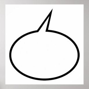 Pôster Balão de discurso