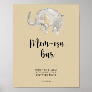Poster Balão de Elefante \ Bar Mom-osa