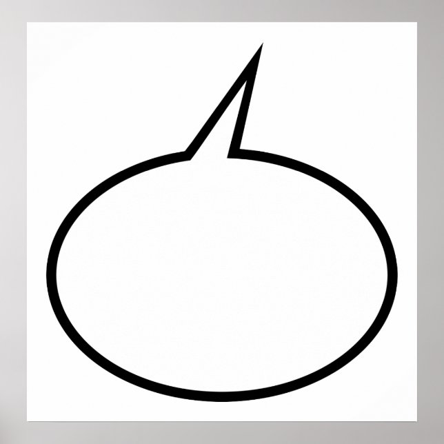 Pôster Balão de fala (Frente)