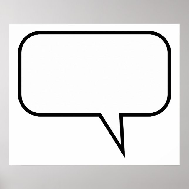 Pôster Balão de fala (Frente)