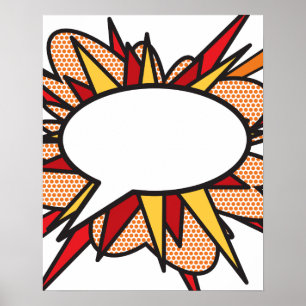 Poster Balão de Fala Personalizado DÊ SUA OPINIÃO