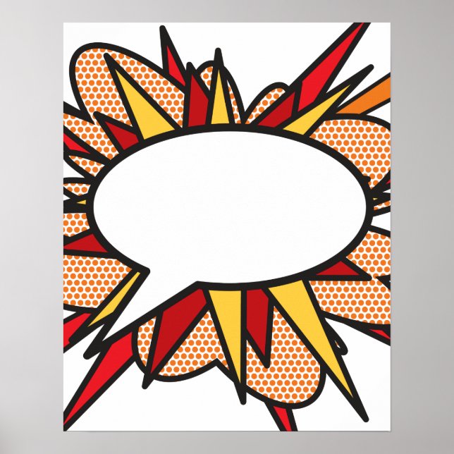 Poster Balão de Fala Personalizado DÊ SUA OPINIÃO (Frente)