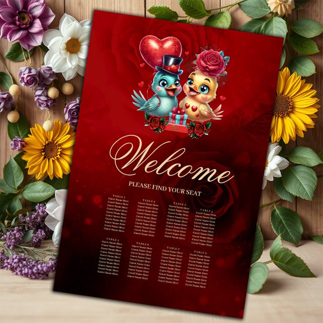 Poster Balão do Coração e Rosa Magia: Um Romance Pintado, (Criador carregado)