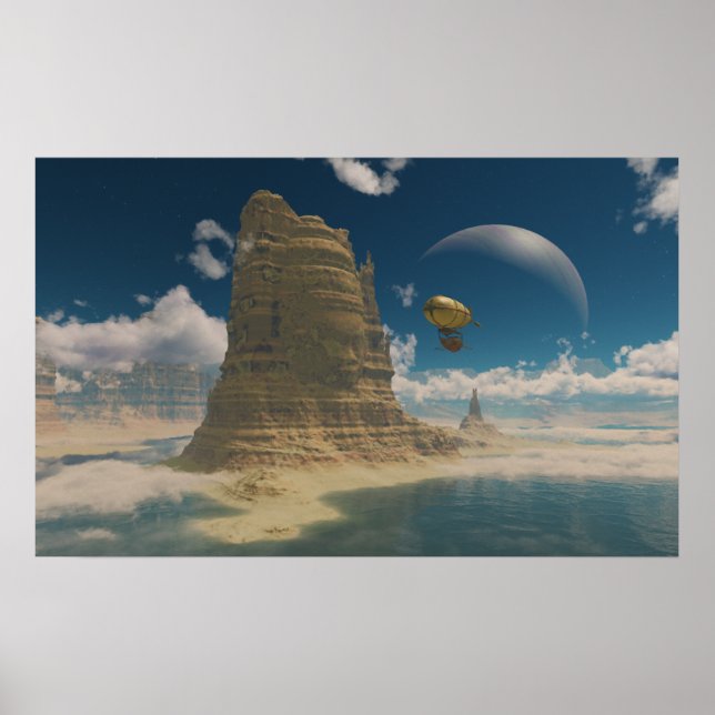 Pôster Balão no Espaço (Frente)