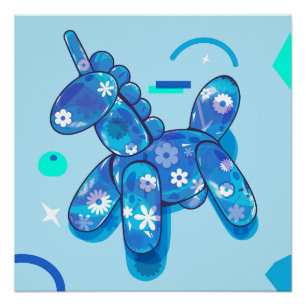 Pôster Balão Unicorn