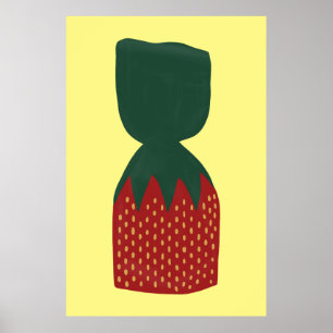 Poster Balas de Morango Bon Bons