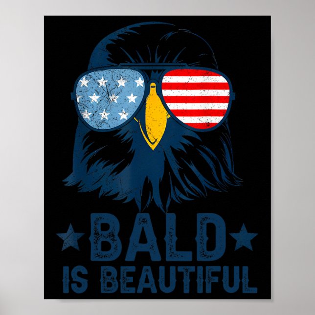 Poster Bald É Belo Dia 4 De Julho De Independência Bal (Frente)