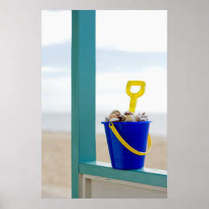 Poster Balde enchido com os Seashells