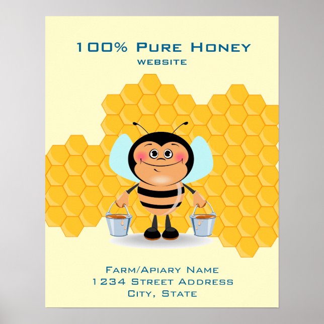 Poster Baldes de Carregando de Belas de Cartoon Bonitas d (Frente)