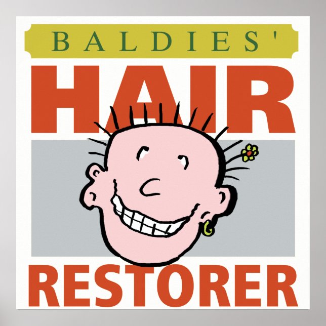 Pôster Baldies Hair Restorer (Frente)