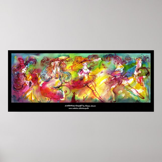 Pôster BALÉ CARNIVAL / Mascarada veneziana,dança,música (Frente)